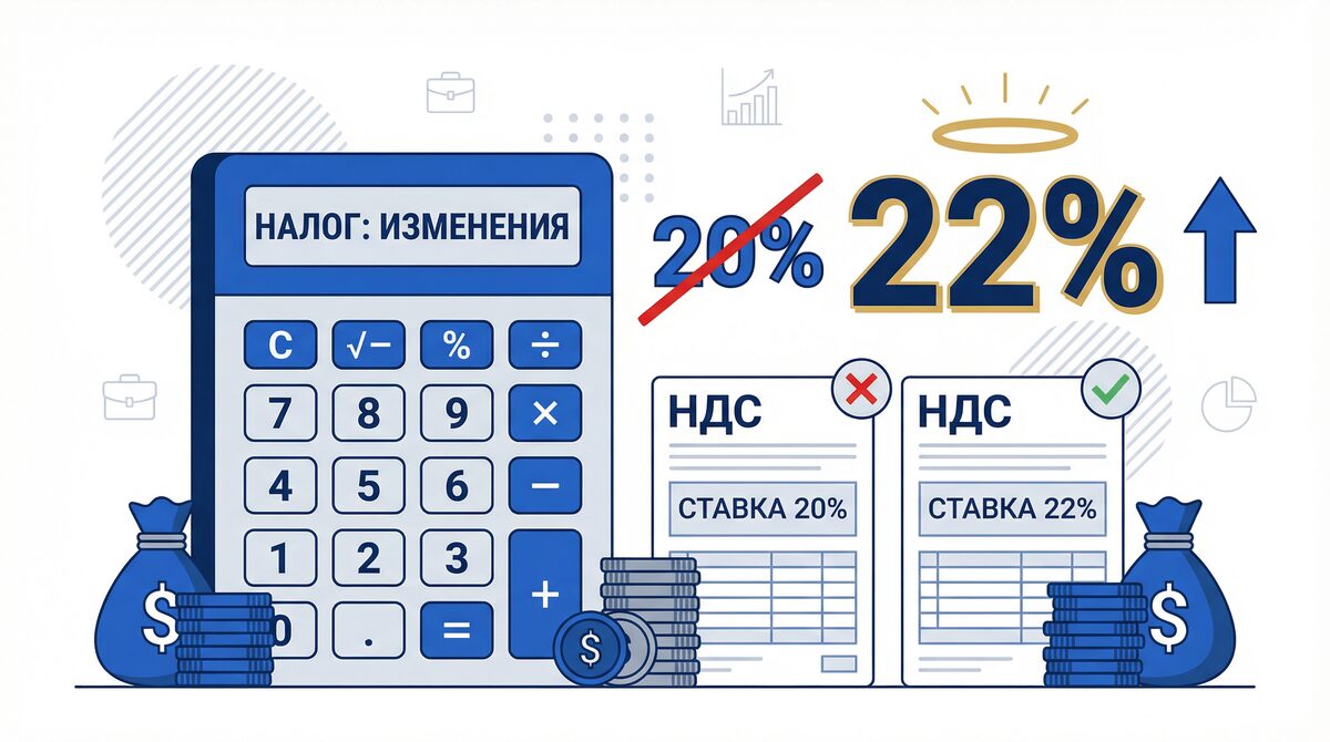 Изменение ставки НДС с 20% до 22%