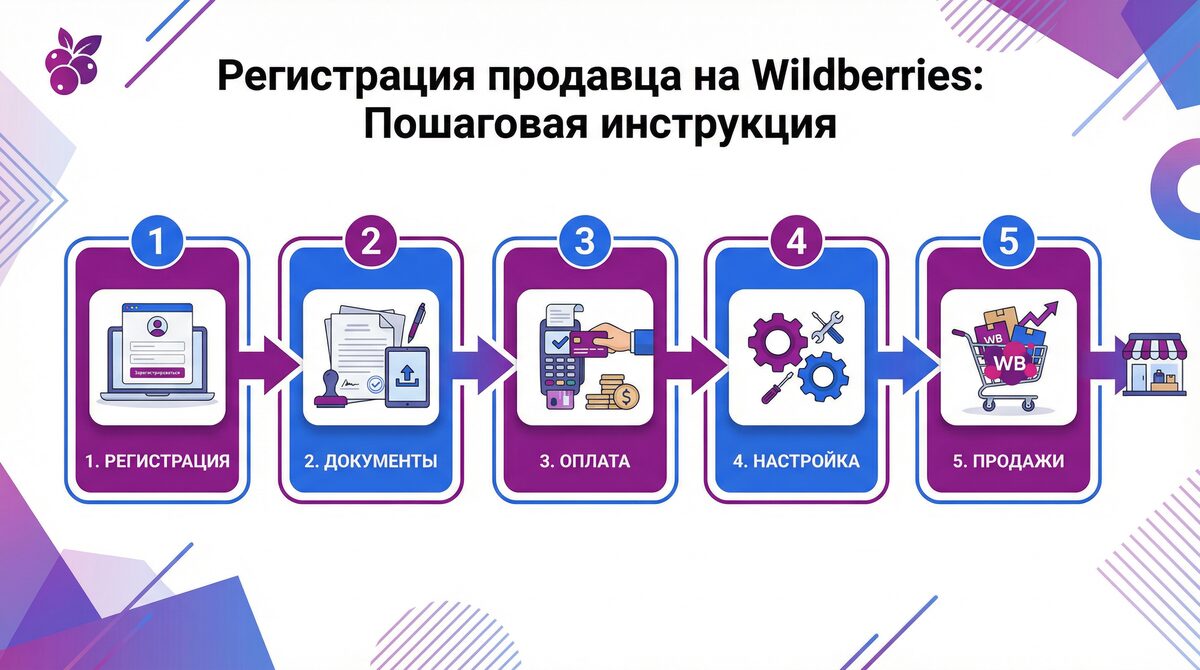 Пошаговая регистрация продавца на Wildberries